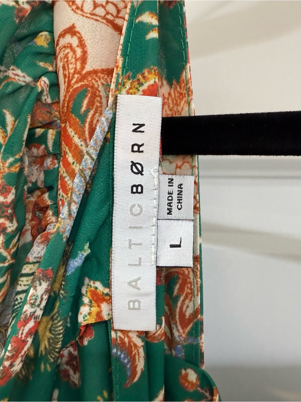 Baltic Born Green Floral Smocked Maxi Dress with Puff Sleeves - Picture 6 of 10